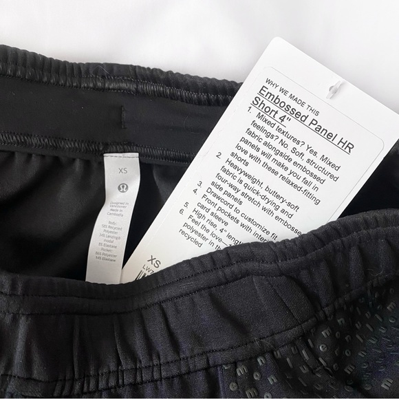 Lululemon Embossed Shorts 4” - Picture 3 of 4